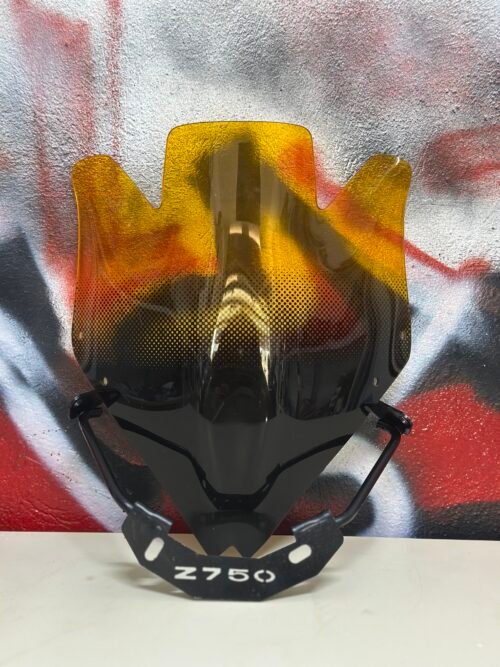 Visiére KAWASAKI Z750 + Support - Orange